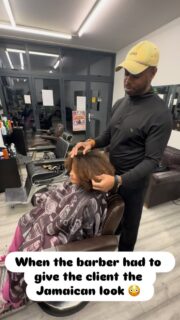 💈✂️ When the barber had to give the client the Jamaican look 😳 
————————————-

📅 BOOK ONLINE 💇🏿‍♂️💇🏻‍♂️
oehairdesign.com 👊🏾

————————————
#content #blackbarber #oehairdesign #portsmouth #shaq