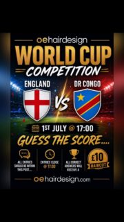 💈✂️ oehairdesign World Cup competition. 
————————————-

📅 BOOK ONLINE 💇🏿‍♂️💇🏻‍♂️
oehairdesign.com 👊🏾

————————————
#england #oehairdesign #portsmouth #shaq #worldcup26